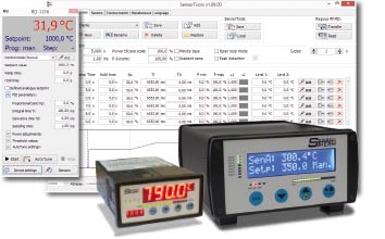 SensorTools software with PID program controllers Regulus