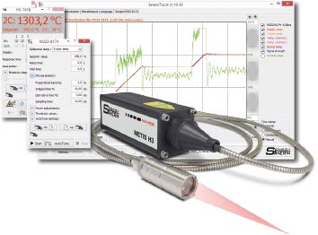 SensorTools software with control pyrometers