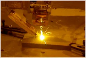 Laser during build-up welding