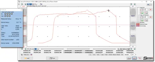 Screenshot of the SensorTools Viewer software